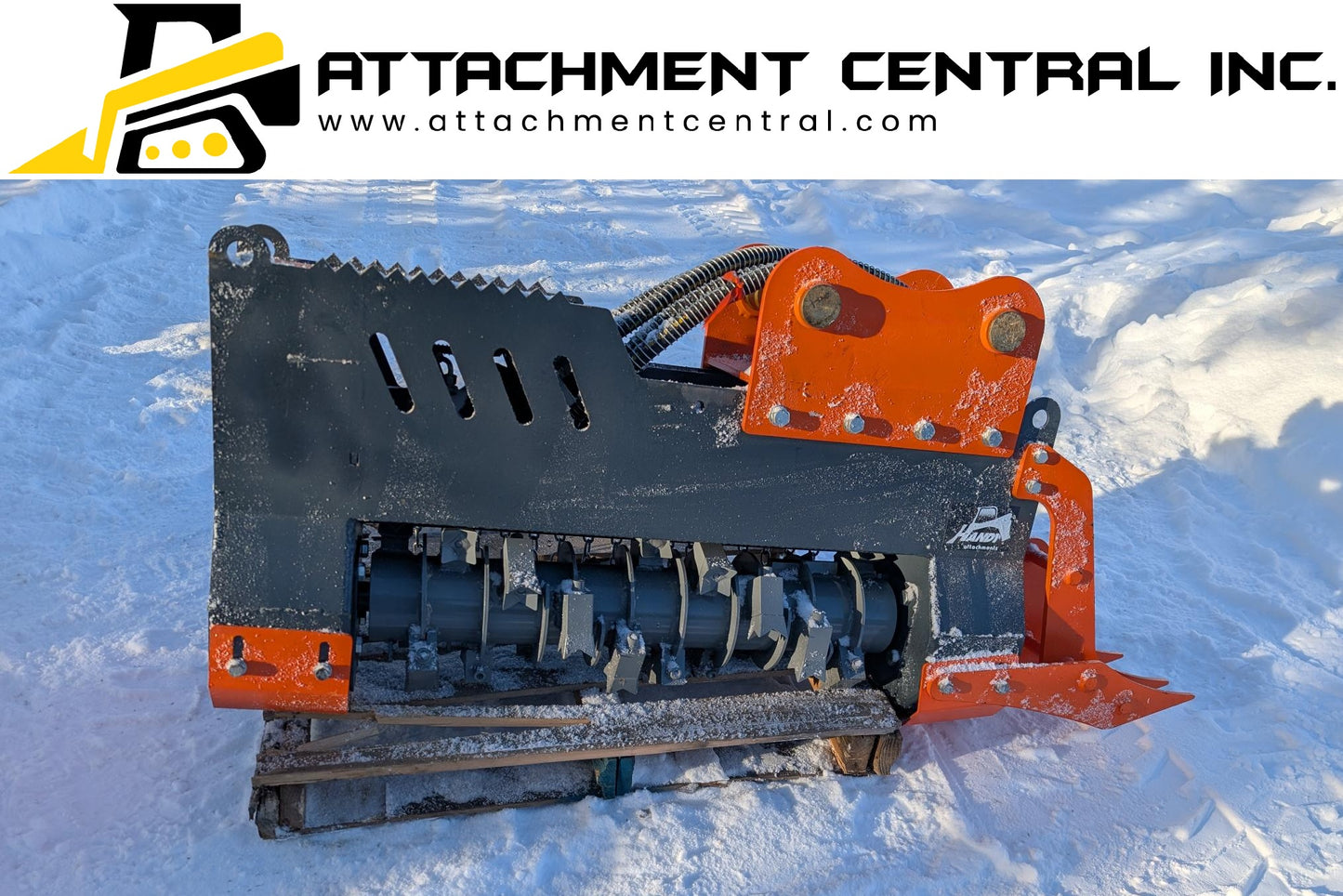 Handy 36" Excavator Drum Mulcher Attachment