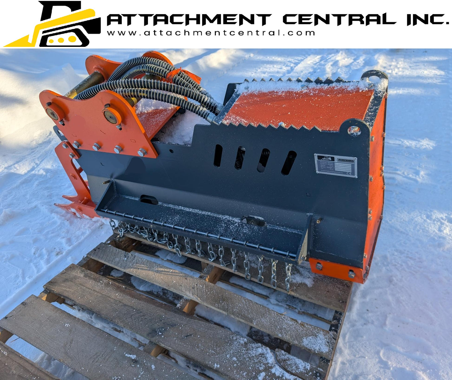 Handy 36" Excavator Drum Mulcher Attachment