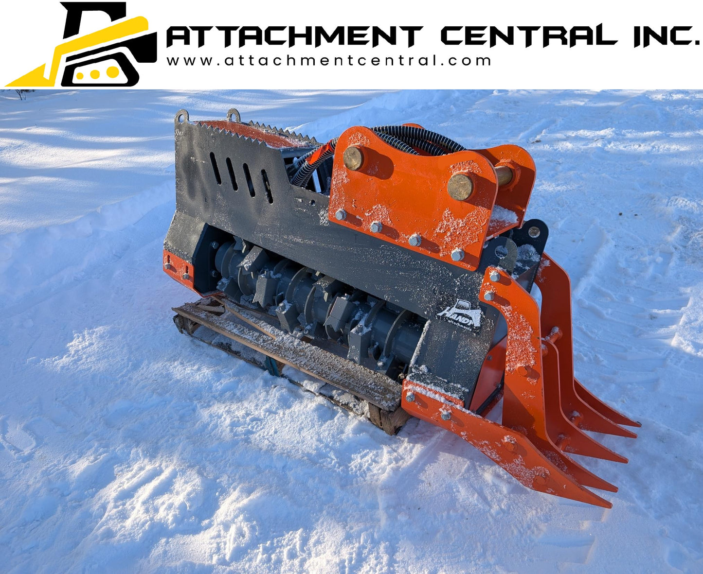 Handy 36" Excavator Drum Mulcher Attachment