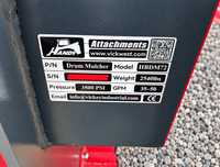 Handy 72" Skid Steer Mulcher Attachment HBDM72-G