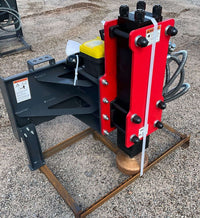 Raytree Hydraulic Post Pounder Driver Skid Steer Attachment