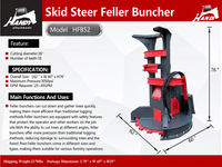 Handy Feller Buncher Skid Steer Attachment HFB52