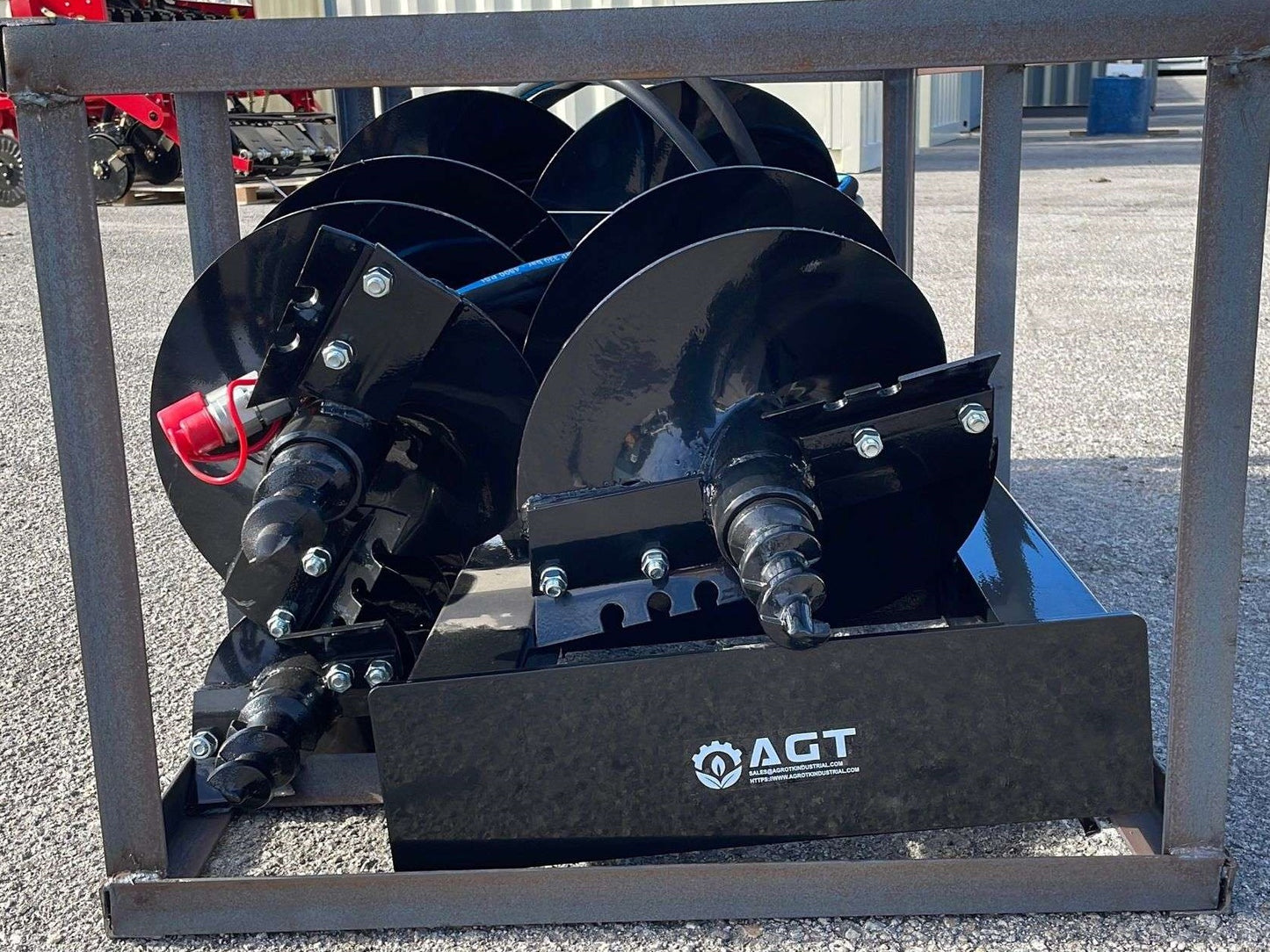 Mower King Skid Steer Hydraulic Auger w/ 3 Bits  - 6", 12", 14"