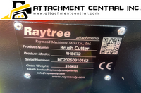 Raytree 4 Blade  72" Brush Cutter Skid Steer Attachment 