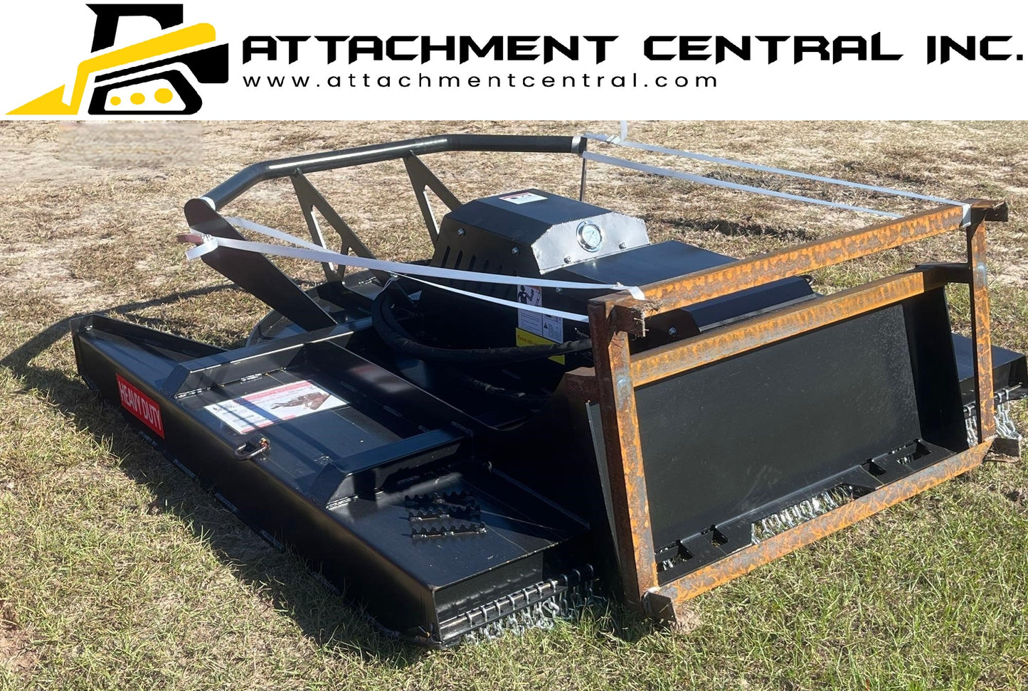 Raytree 4 Blade  72" Brush Cutter Skid Steer Attachment 