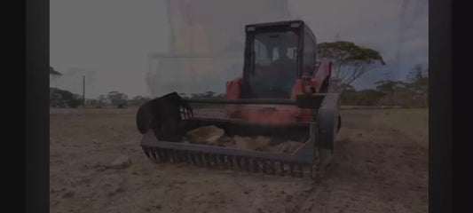 Raytree Rock Picker Skid Steer Attachment