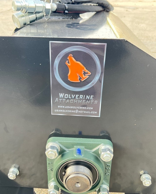 Wolverine 72" Skid Steer Tiller Rototiller Attachment