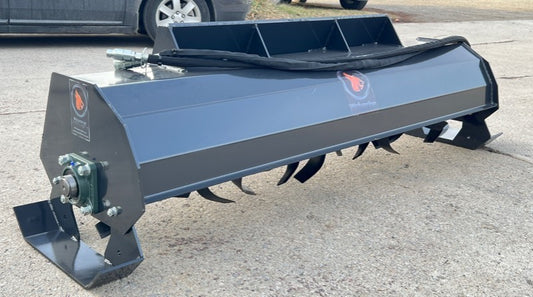 Wolverine 72" Skid Steer Tiller Rototiller Attachment
